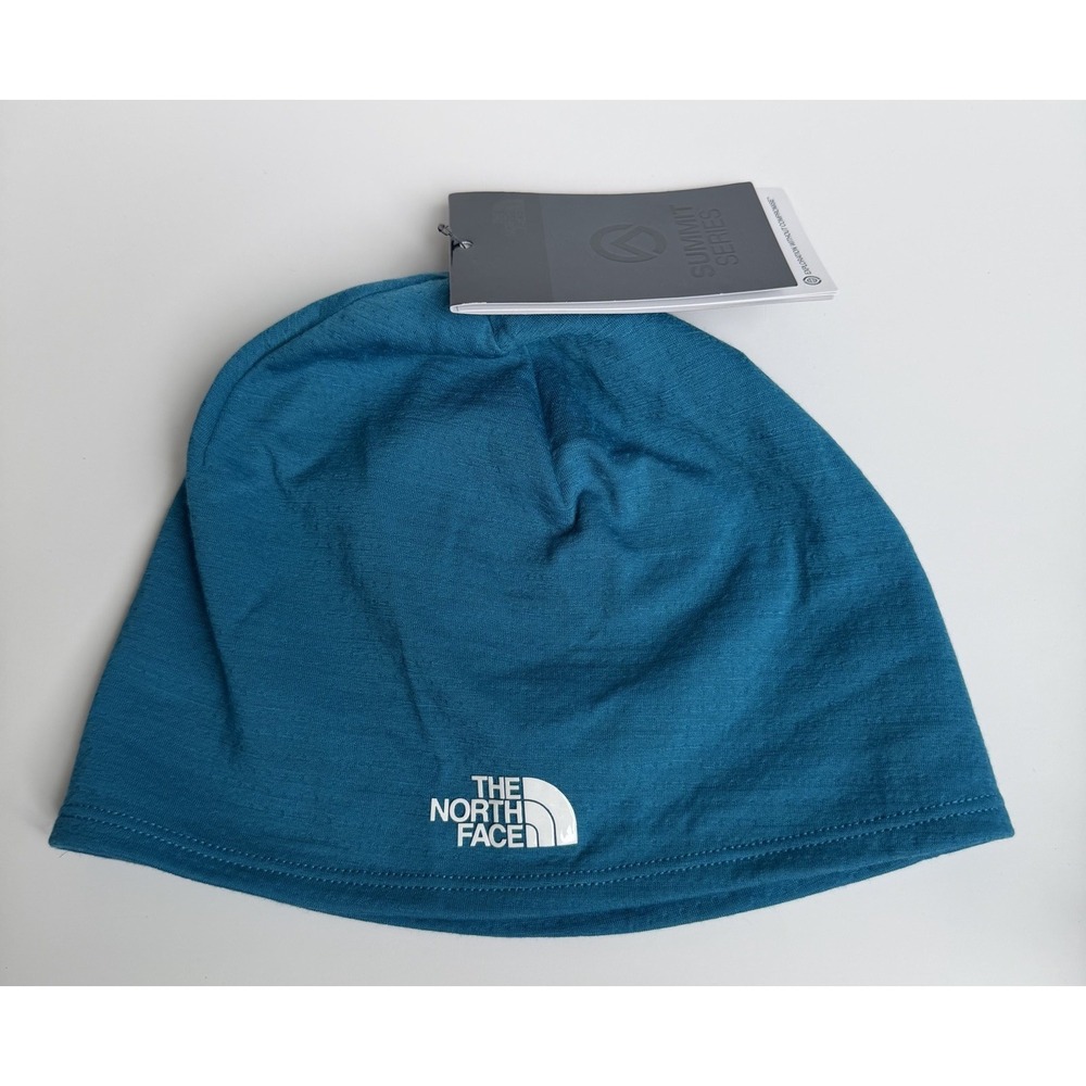 NWT The North Face Beanie Unisex Summit Series DotKnit Dusk Blue L/XL Skull Cap